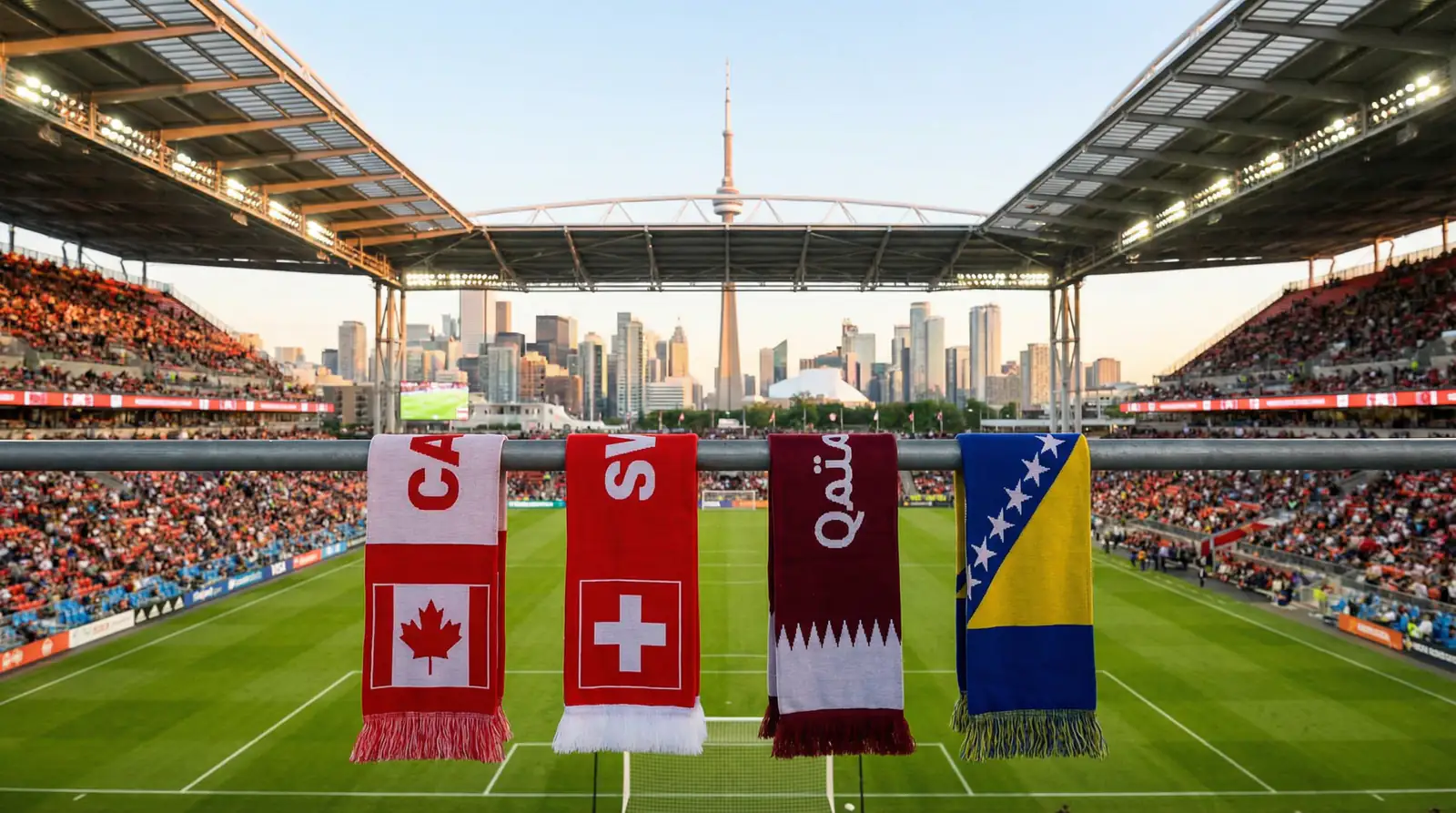 WM 2026 Grupp B mat Kanada, Schwäiz, Katar an Bosnien