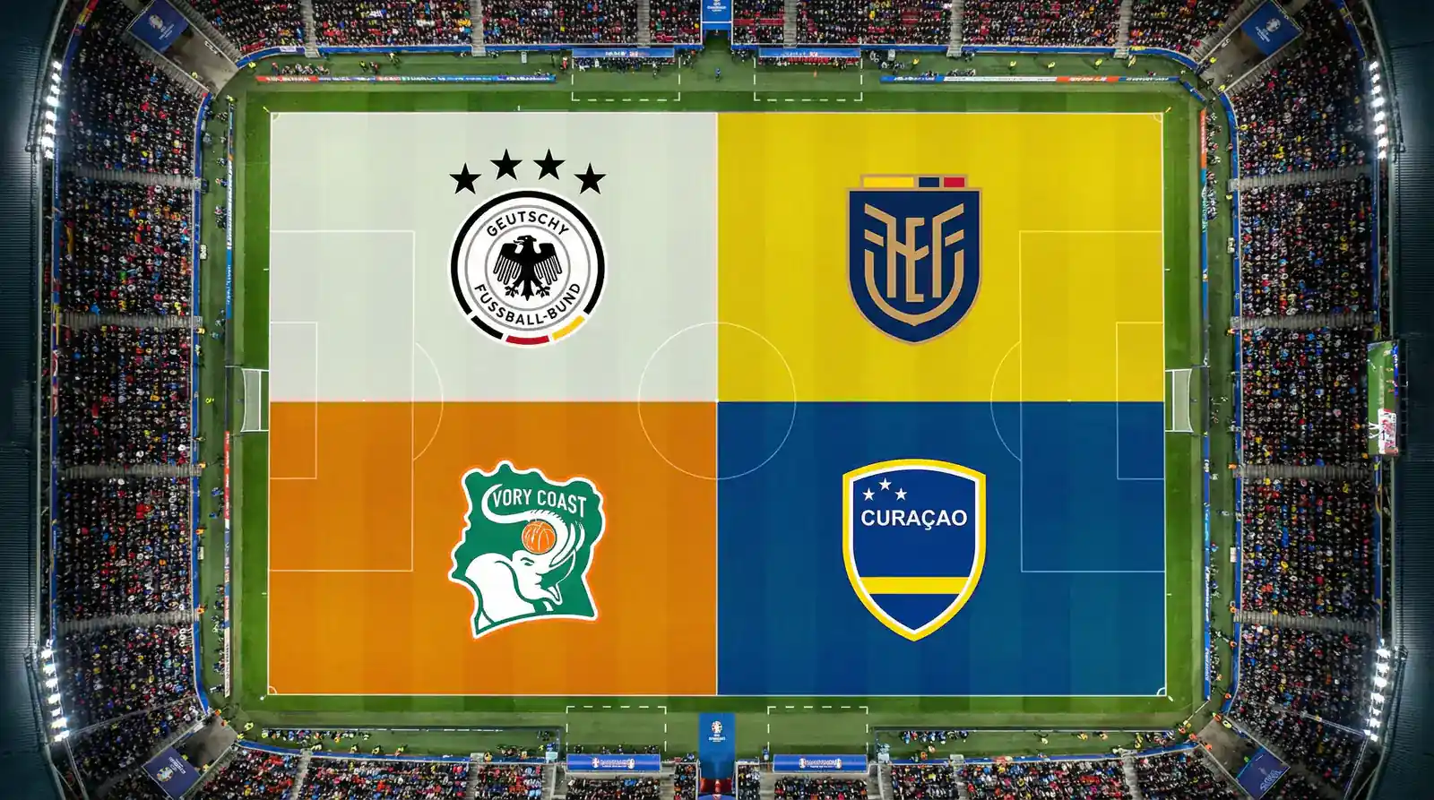 WM 2026 Grupp E mat Däitschland, Ecuador, Côte d'Ivoire an Curaçao