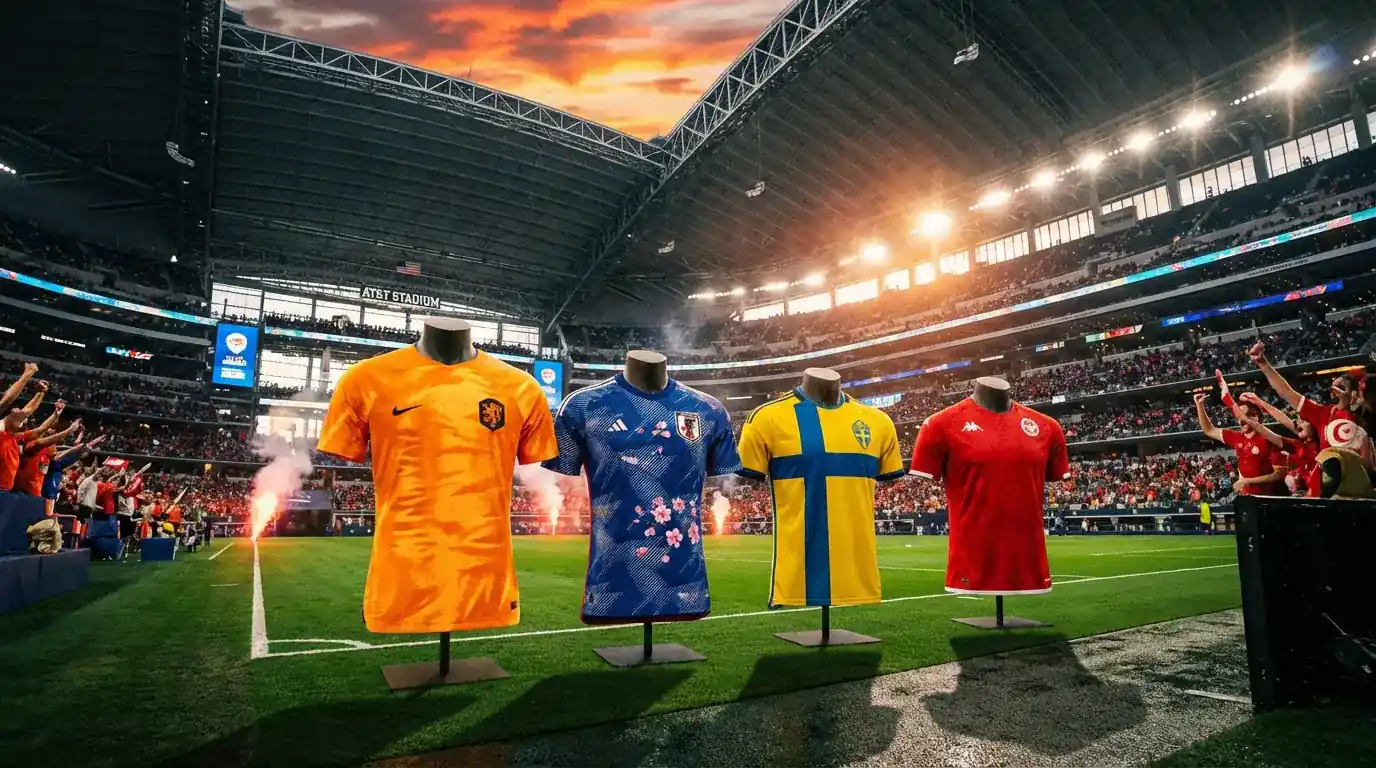 WM 2026 Grupp F mat Holland, Japan, Schweden an Tunesien